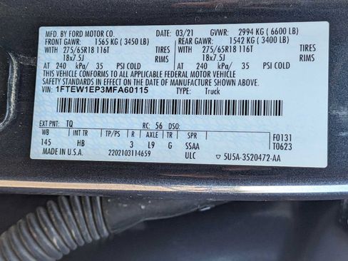 Used 2021 Ford F150 Lariat AWD/4WD image 28