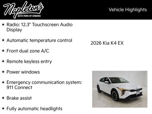 New 2026 Kia K4 EX FWD image 15