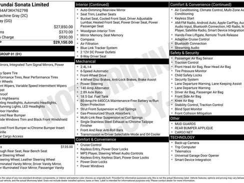 Used 2019 Hyundai Sonata Limited image 30