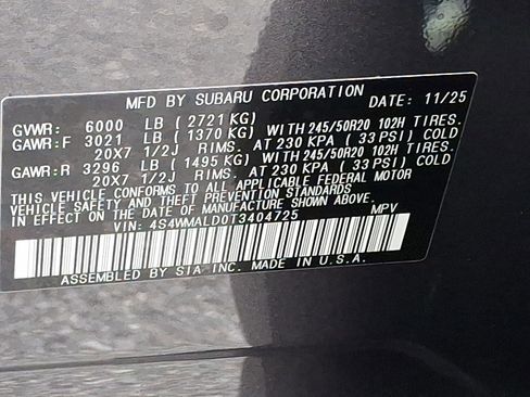 New 2026 Subaru Ascent Bronze Edition image 14