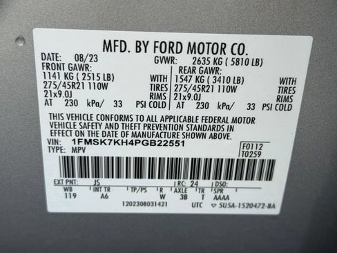 Used 2023 Ford Explorer ST-Line w/ Class IV Trailer Tow Package RWD image 23