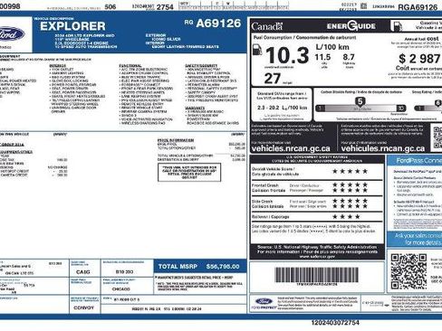 Certified 2024 Ford Explorer Limited AWD/4WD image 36