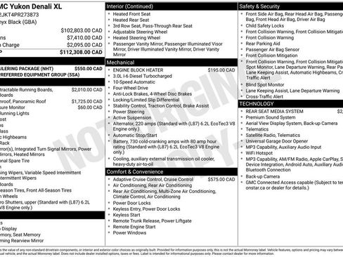 Used 2023 GMC Yukon XL Denali w/ Max Trailering Package AWD/4WD image 1