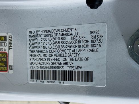 Certified 2026 Honda Odyssey EX-L image 40