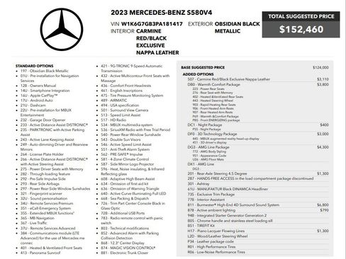 Used 2023 Mercedes-Benz S 580 4MATIC Sedan image 83