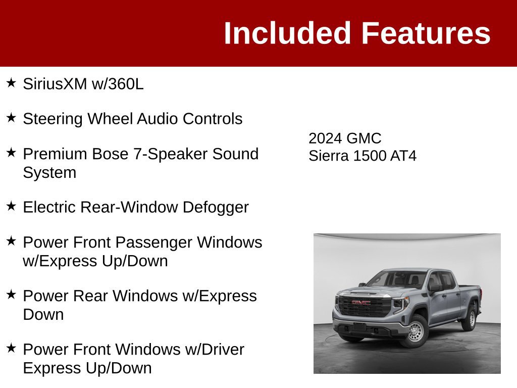 Used 2024 GMC Sierra 1500 AT4 w/ Technology Package AWD/4WD image 4
