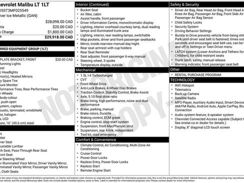 Used 2021 Chevrolet Malibu LT FWD image 2