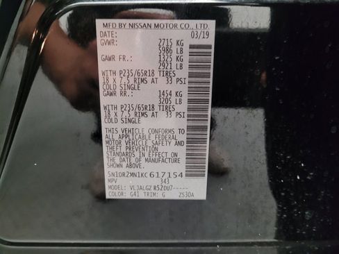 Used 2019 Nissan Pathfinder SL FWD image 33