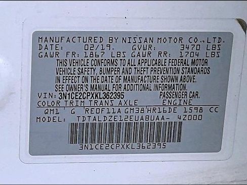 Used 2019 Nissan Versa Note SV image 18