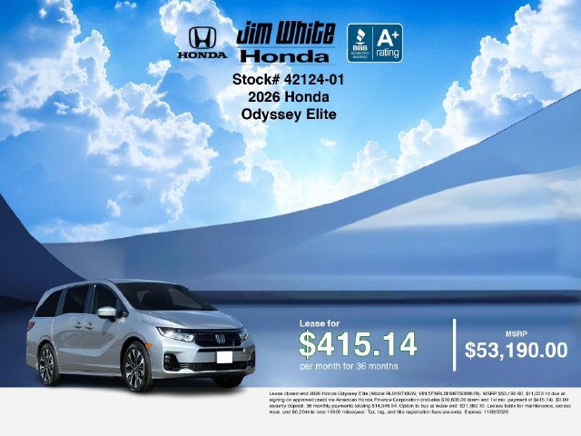 Certified 2026 Honda Odyssey Elite image 27