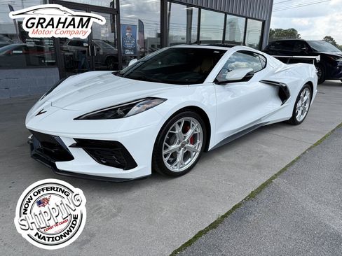 Used 2021 Chevrolet Corvette Stingray Preferred Cpe w/ Engine Appearance Package RWD image 1