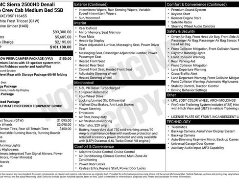 Used 2025 GMC Sierra 2500 Denali Ultimate w/ Snow Plow Prep/Camper Package AWD/4WD image 6