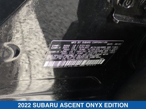 Certified 2022 Subaru Ascent Onyx Edition image 41