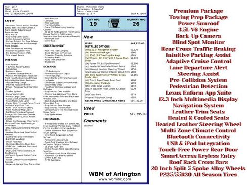 Used 2017 Lexus RX 350 AWD w/ Premium Package image 2