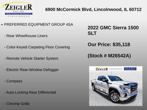 Used 2022 GMC Sierra 1500 SLT w/ SLT Premium Package AWD/4WD image 12