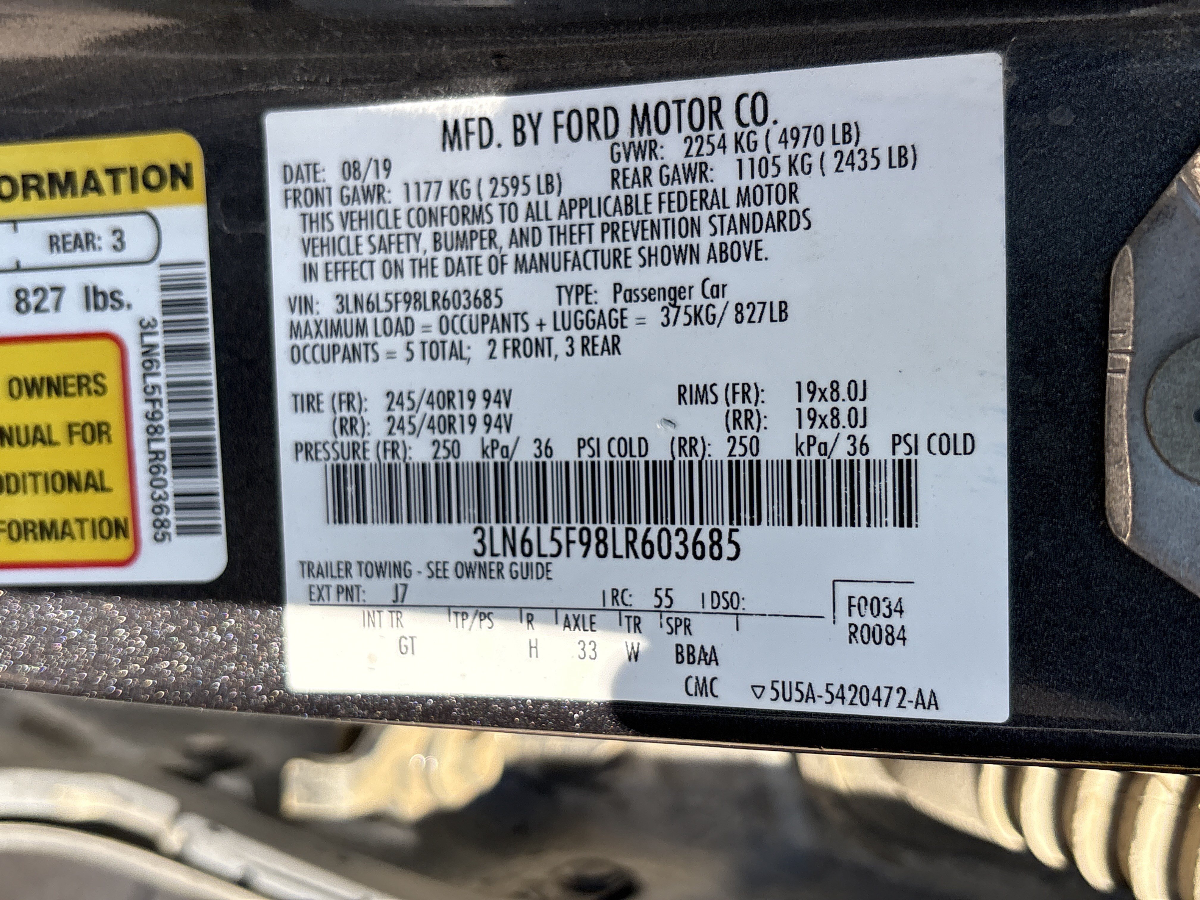 Used 2020 Lincoln MKZ Reserve w/ Luxury Package AWD/4WD image 35