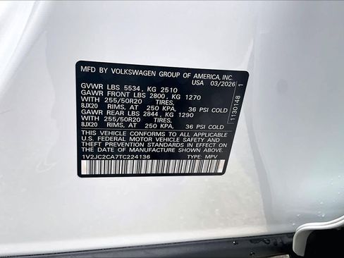 New 2026 Volkswagen Atlas Cross Sport SE FWD image 19