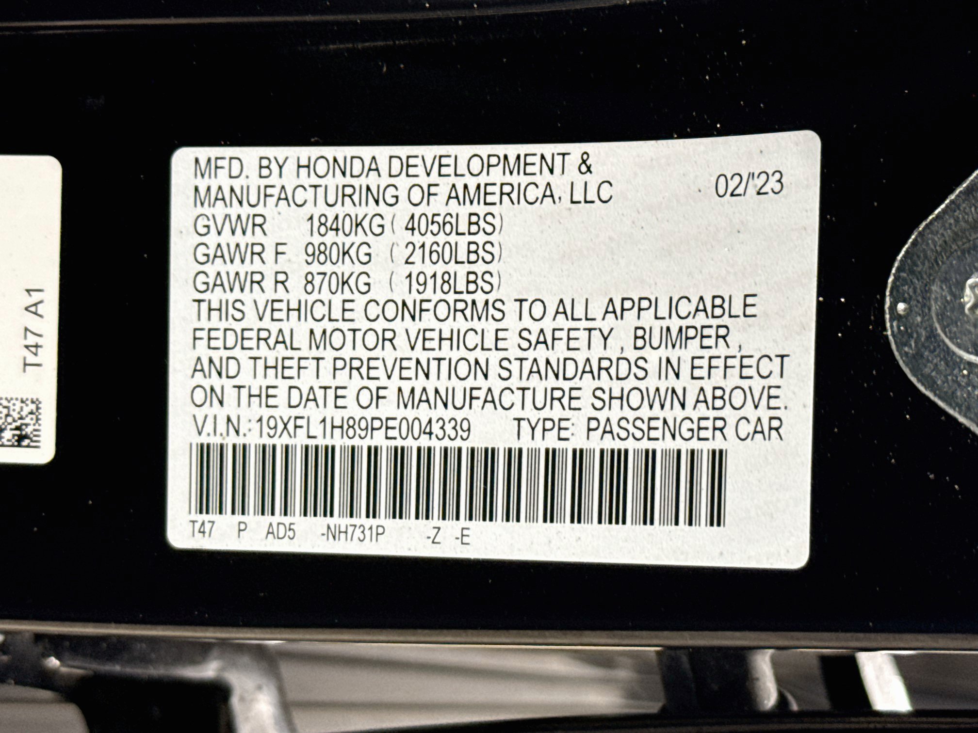 Certified 2023 Honda Civic Sport Touring image 39