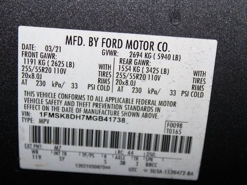 Used 2021 Ford Explorer XLT w/ Equipment Group 202A image 35