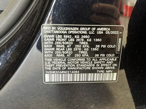 Used 2022 Volkswagen Atlas Cross Sport SE AWD/4WD image 34
