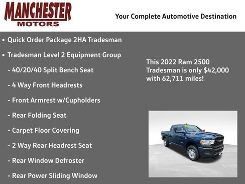Used 2022 RAM 2500 Tradesman AWD/4WD image 2