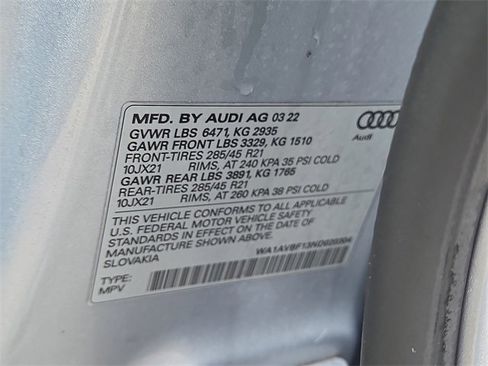 Certified 2022 Audi Q8 Premium image 26