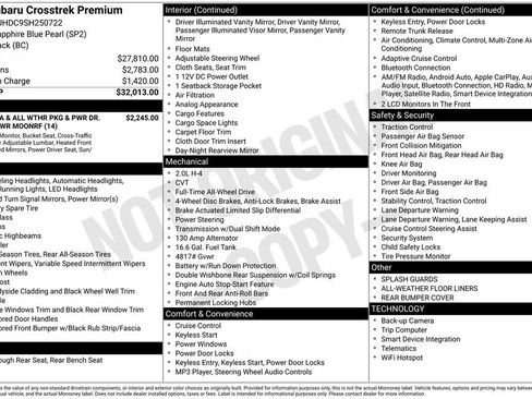 Certified 2025 Subaru Crosstrek 2.0i Premium AWD/4WD image 27