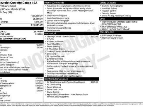 Used 2000 Chevrolet Corvette Coupe w/ Roof Pkg image 18