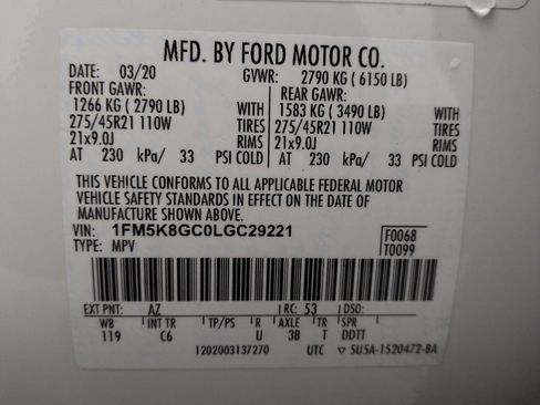 Used 2020 Ford Explorer ST w/ ST Street Pack AWD/4WD image 33