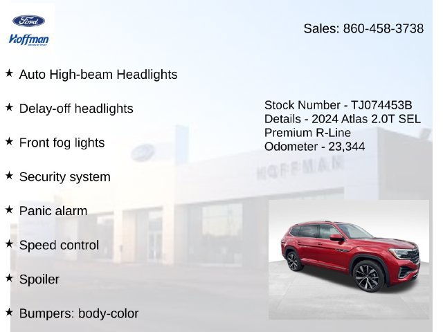 Used 2024 Volkswagen Atlas SEL Premium R-Line AWD/4WD image 30