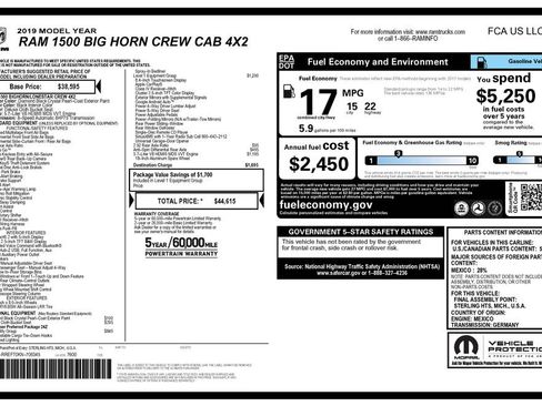 Used 2019 RAM 1500 Big Horn RWD image 2