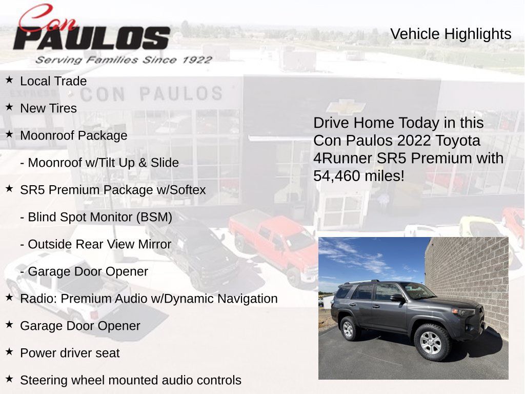 Used 2022 Toyota 4Runner SR5 Premium w/ Moonroof Package AWD/4WD image 7