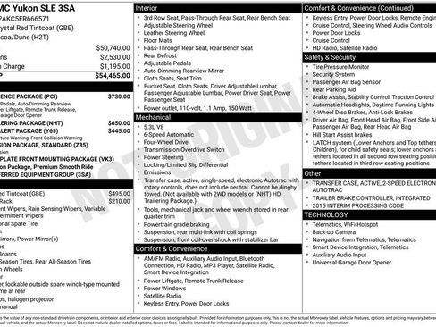 Used 2015 GMC Yukon SLE w/ Convenience Package image 8