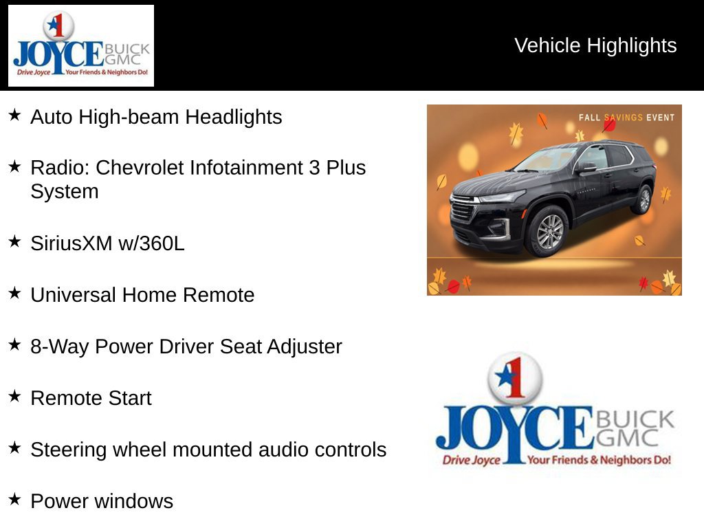 Certified 2023 Chevrolet Traverse LT FWD image 25