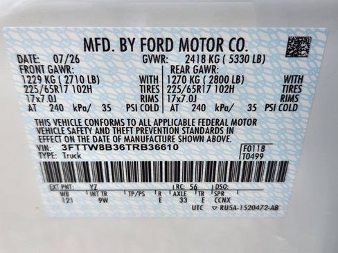 New 2026 Ford Maverick XL w/ Equipment Group 101A AWD/4WD image 22