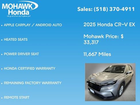 Certified 2025 Honda CR-V EX image 16