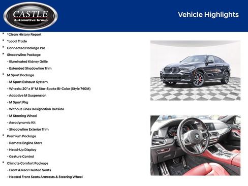 Used 2022 BMW X6 xDrive40i w/ M Sport Package AWD/4WD image 4
