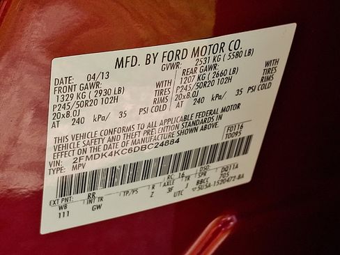 Used 2013 Ford Edge Limited AWD/4WD image 27