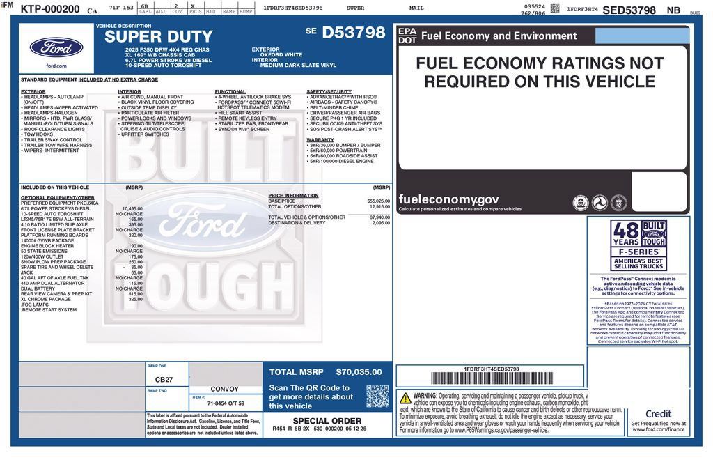 New 2025 Ford F350 XL w/ XL Chrome Package AWD/4WD image 2