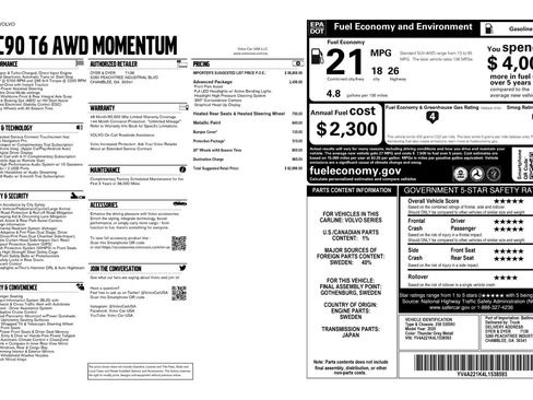 Used 2020 Volvo XC90 T6 Momentum image 55