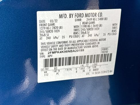 Used 2022 Ford Edge Titanium w/ Equipment Group 301A image 25