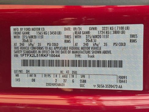Certified 2024 Ford F150 STX w/ STX Black Appearance Package AWD/4WD image 31