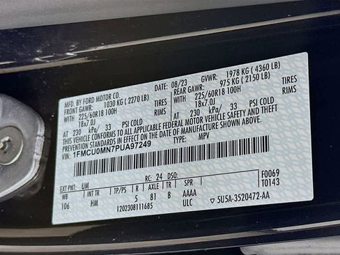 Certified 2023 Ford Escape ST-Line w/ Tech Pack #1 image 22