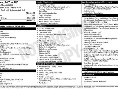 Used 2025 Chevrolet Trax RS FWD image 7