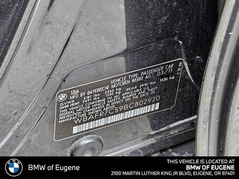 Used 2011 BMW 535i Sedan RWD image 25