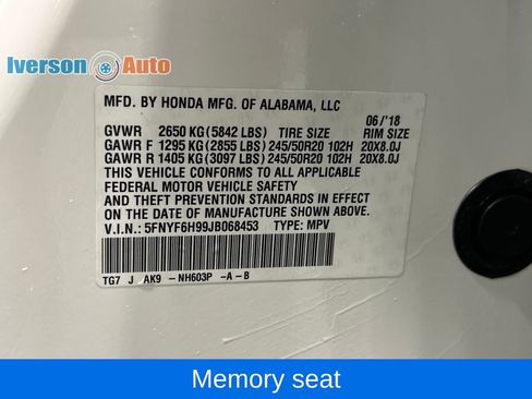 Used 2018 Honda Pilot Touring image 16