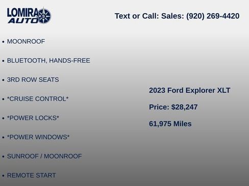 Used 2023 Ford Explorer XLT AWD/4WD image 7