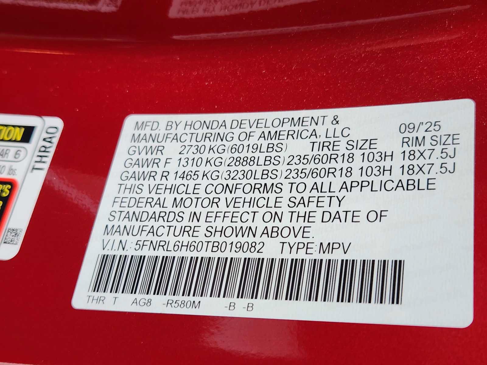 Used 2026 Honda Odyssey EX-L image 34