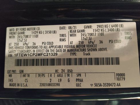 Used 2021 Ford F150 XL w/ Equipment Group 101A High RWD image 33