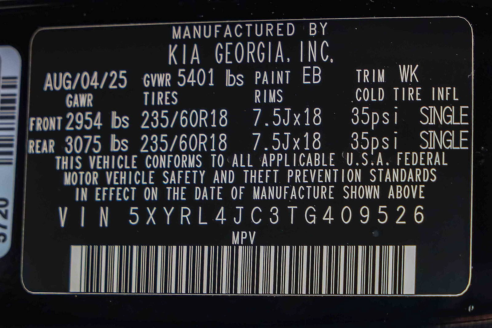 Certified 2026 Kia Sorento S FWD image 33